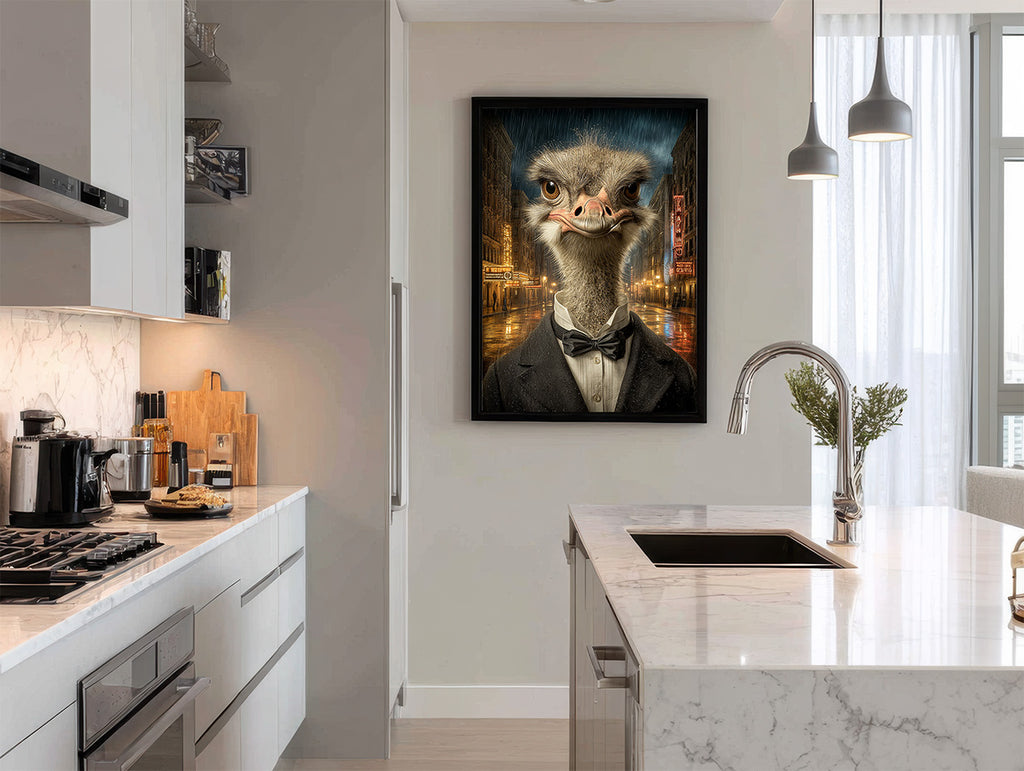 Secret Agent Ostrich Digital Download Wall Art
