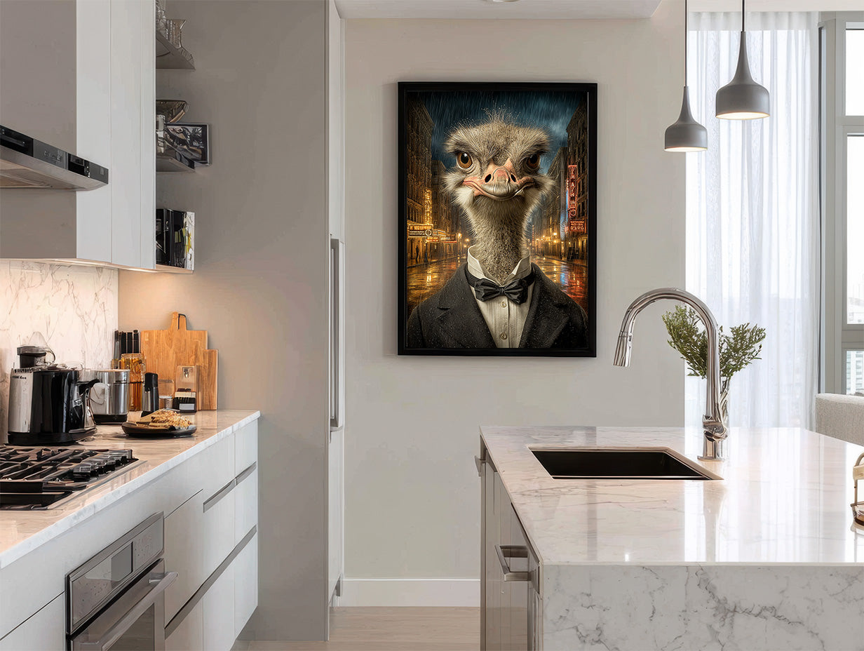 Secret Agent Ostrich Digital Download Wall Art