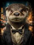 Secret Agent Otter Digital Download Wall Art