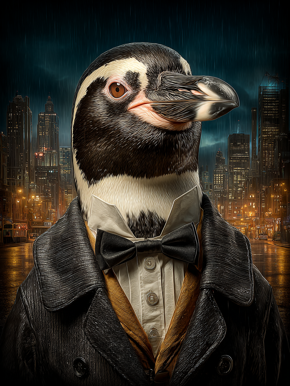 Secret Agent Penguin Digital Download Wall Art