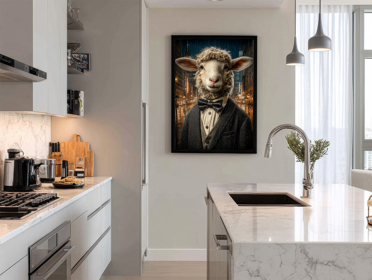 Secret Agent Sheep Digital Download Wall Art