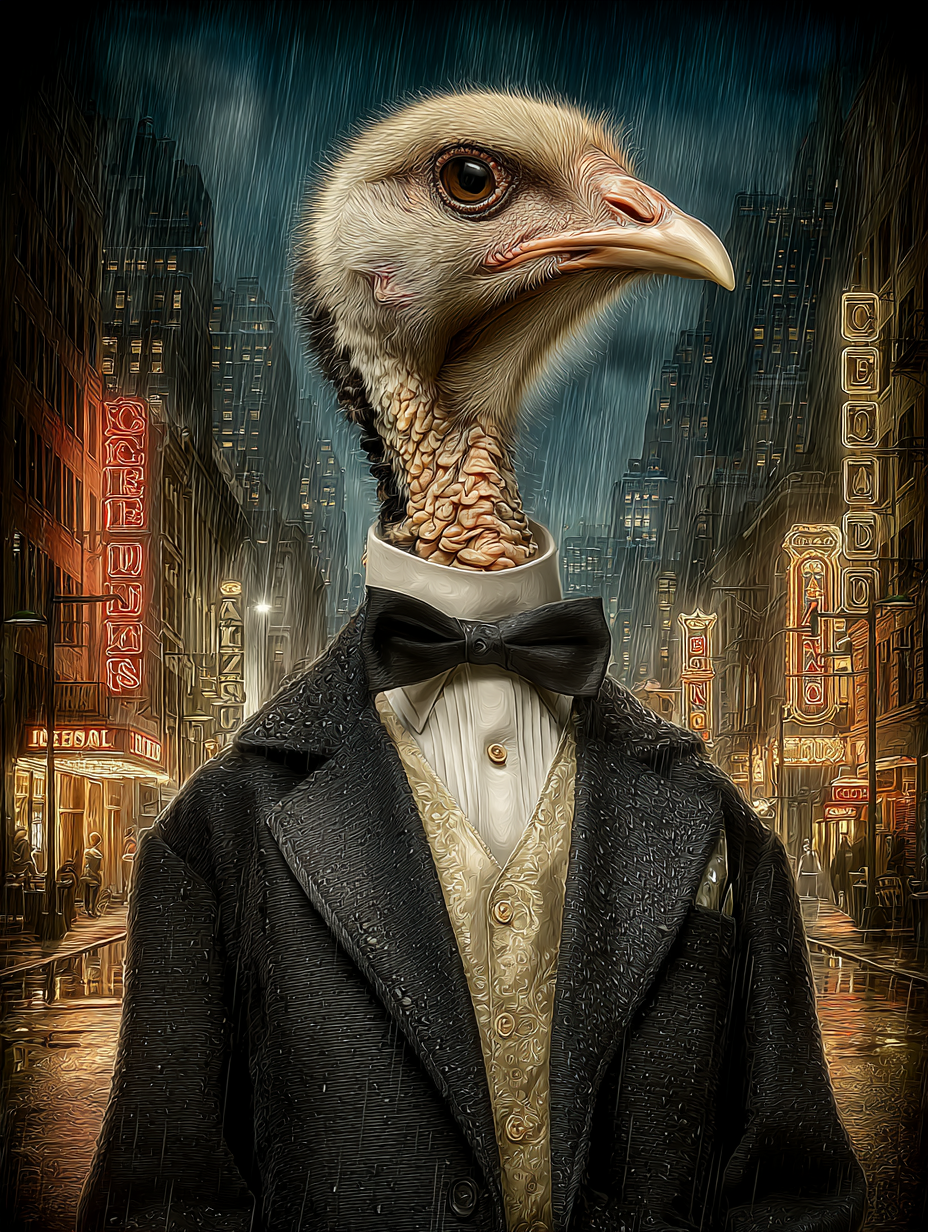 Secret Agent Turkey Digital Download Wall Art