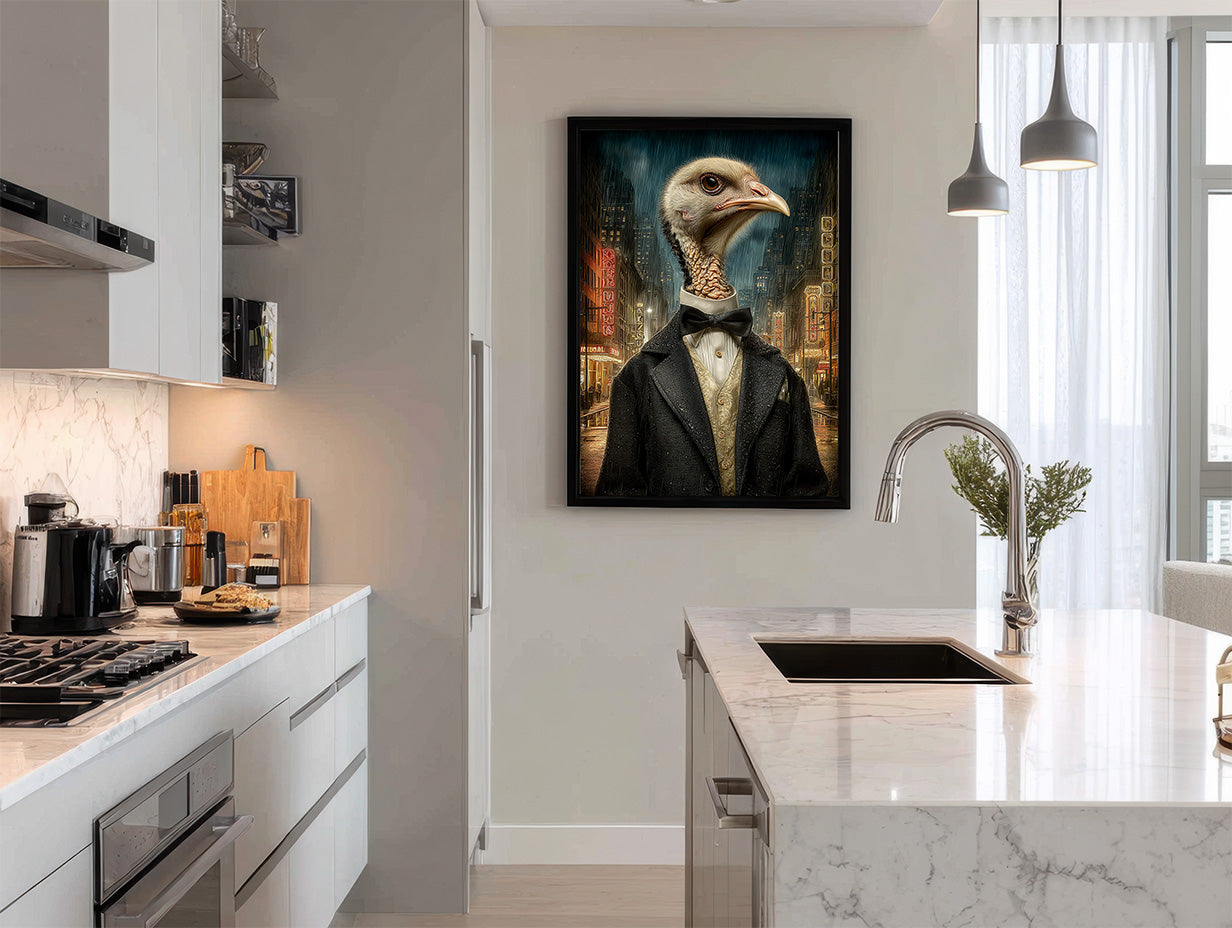 Secret Agent Turkey Digital Download Wall Art