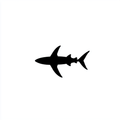 Vinyl Decal / Laptop Sticker/ Car Decal / Phone Sticker Shark