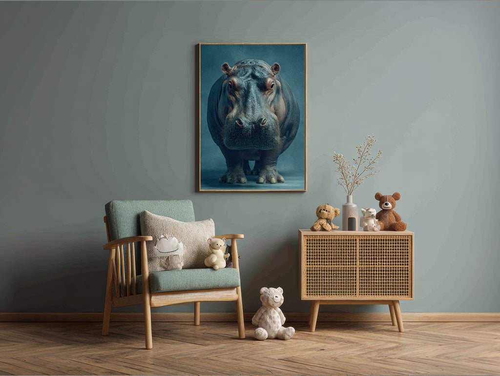 Zoo Hippo Digital Download Wall Art
